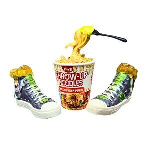 Mega Gross Minis SnotVerse shoes, Throw up noodles